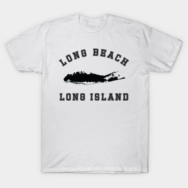 Long Beach Long Island (Light Colors) T-Shirt by Proud Town Tees